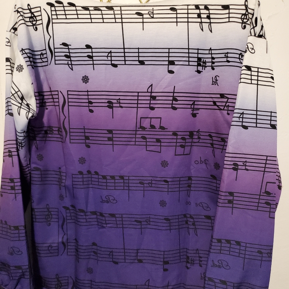 Music Notes Colorful Top - Picture 3 of 4